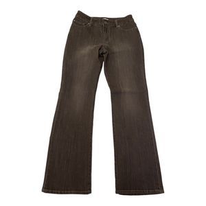 NWT Chicos Jeans, size 6 charcoal color,  bootleg cut , Chico’s sizing is 0.5
